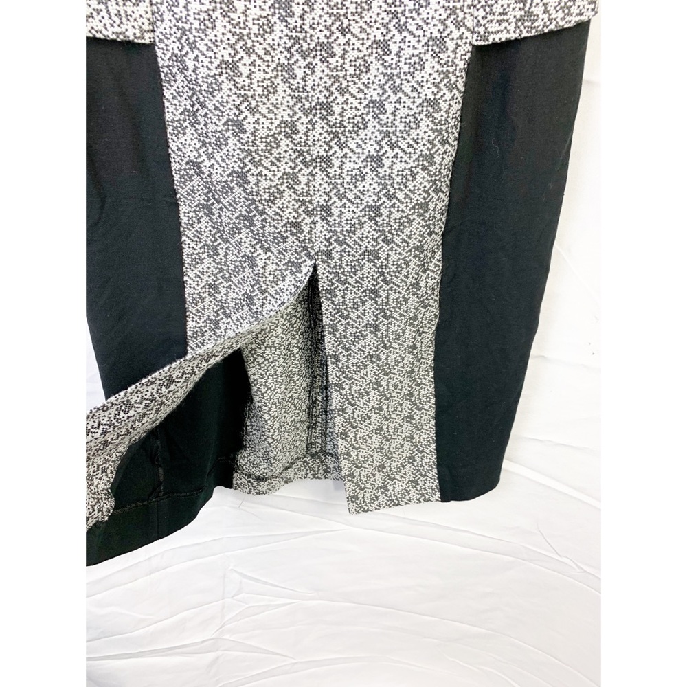 Rachel Roy Peplum Dress Black White Career Sheath - Picture 8 of 13